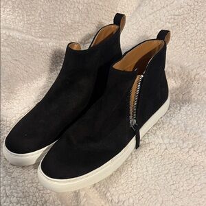 J. Crew Black Suede Sneakers